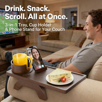 🛋️ 4-in-1 Couch Arm Table