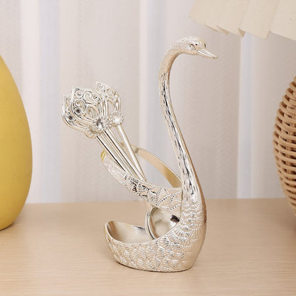 ✨🔥Hot Sale 49% OFF🎁Creative swan design coffee stirring spoon set (6 spoons)✈️Buy more save more🔥