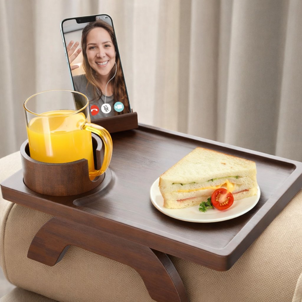 🛋️ 4-in-1 Couch Arm Table