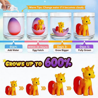 🔥Easter Hot Sale🦄 Magical Hatching Unicorn Eggs (6-Packs)